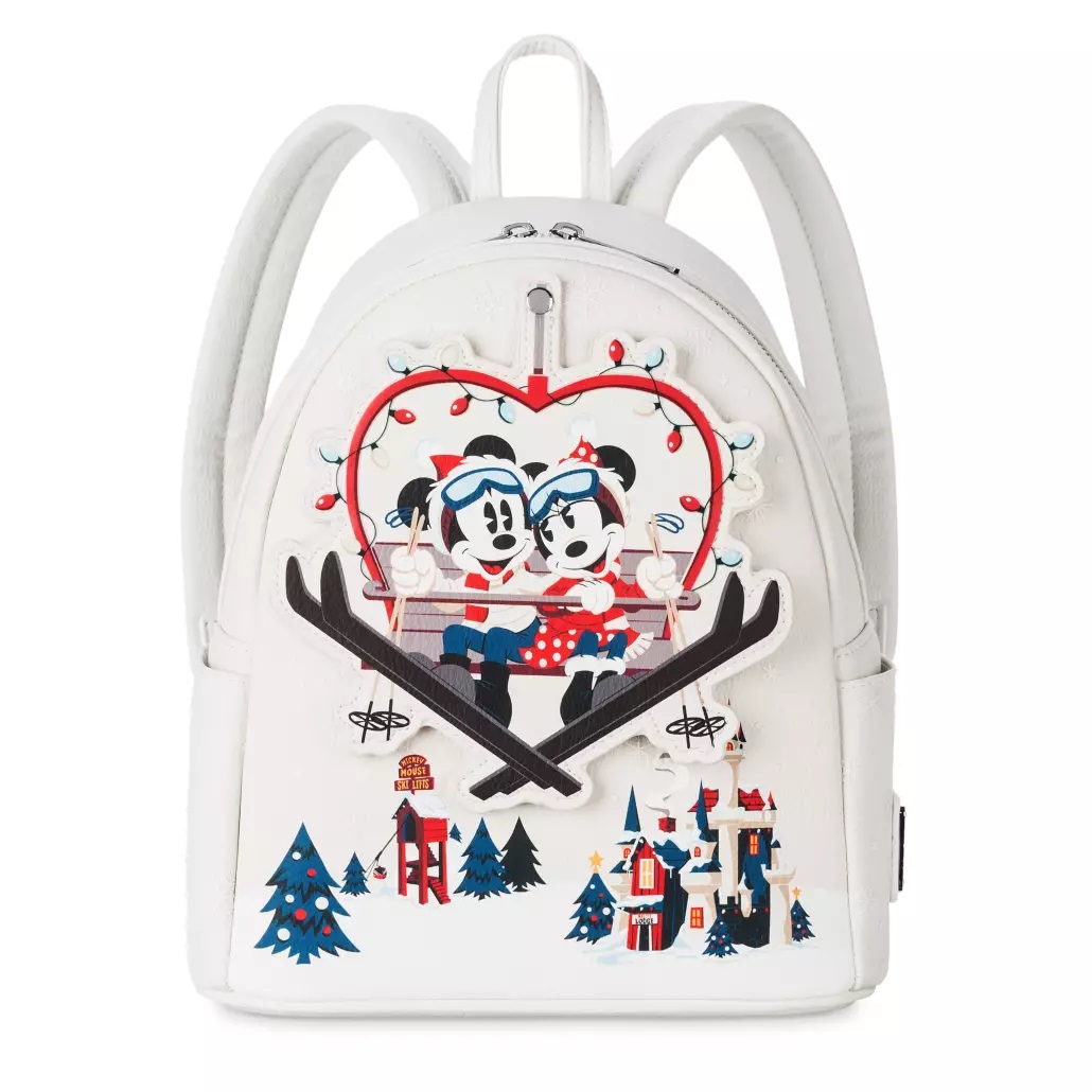 Disney Parks Mickey Minnie Mouse & Pluto Holiday Christmas Loungefly Mini Backpack - Walmart.com